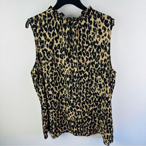 Halogen Sleeveless Animal Print Blouse Size 2X - Picture 3 of 3